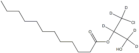 rac 2-Lauroyl-3-chloropropanediol-d5 Struktur