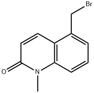 2(1H)-Quinolinone,5-(bromomethyl)-1-methyl-(9CI) Struktur