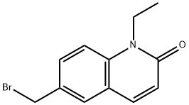 2(1H)-Quinolinone,6-(bromomethyl)-1-ethyl-(9CI) Struktur