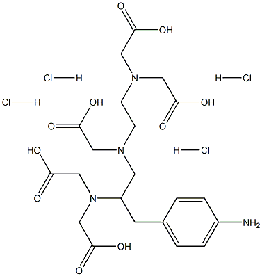 1-(4-aminobenzyl)-DTPA Struktur