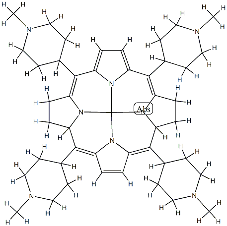 MESO -四(N -甲基- 4 -吡啶)卟啉五氯化鐵(Ⅲ) 結(jié)構(gòu)式