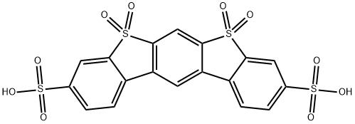 TETRAOXO-2H-DIBENZO(D,D’)BENZO(1,2-B,5,4-B’)DITHIOPHENE-3,9-DISULFONIC ACID Struktur