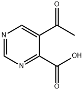 4-Pyrimidinecarboxylicacid,5-acetyl-(9CI) Struktur