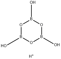 Boric  acid  (H3B3O6),  conjugate  monoacid  (9CI) Struktur