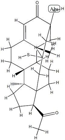 18-ethylenedithioprogesterone Struktur