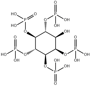 1D-MYO-INOSITOL-1,3,4,5,6-PENTAKISPHOSPHATE, (NA+ SALT) Struktur