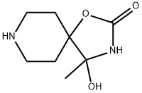 1-Oxa-3,8-diazaspiro[4.5]decan-2-one,4-hydroxy-4-methyl-(9CI) Struktur