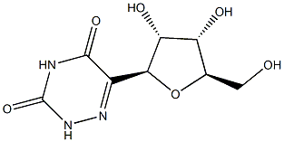 6-β-D-Ribofuranosyl-as-triazine-3,5(2H,4H)-dione Struktur