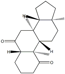 5α-Androstane-1,6-dione Struktur