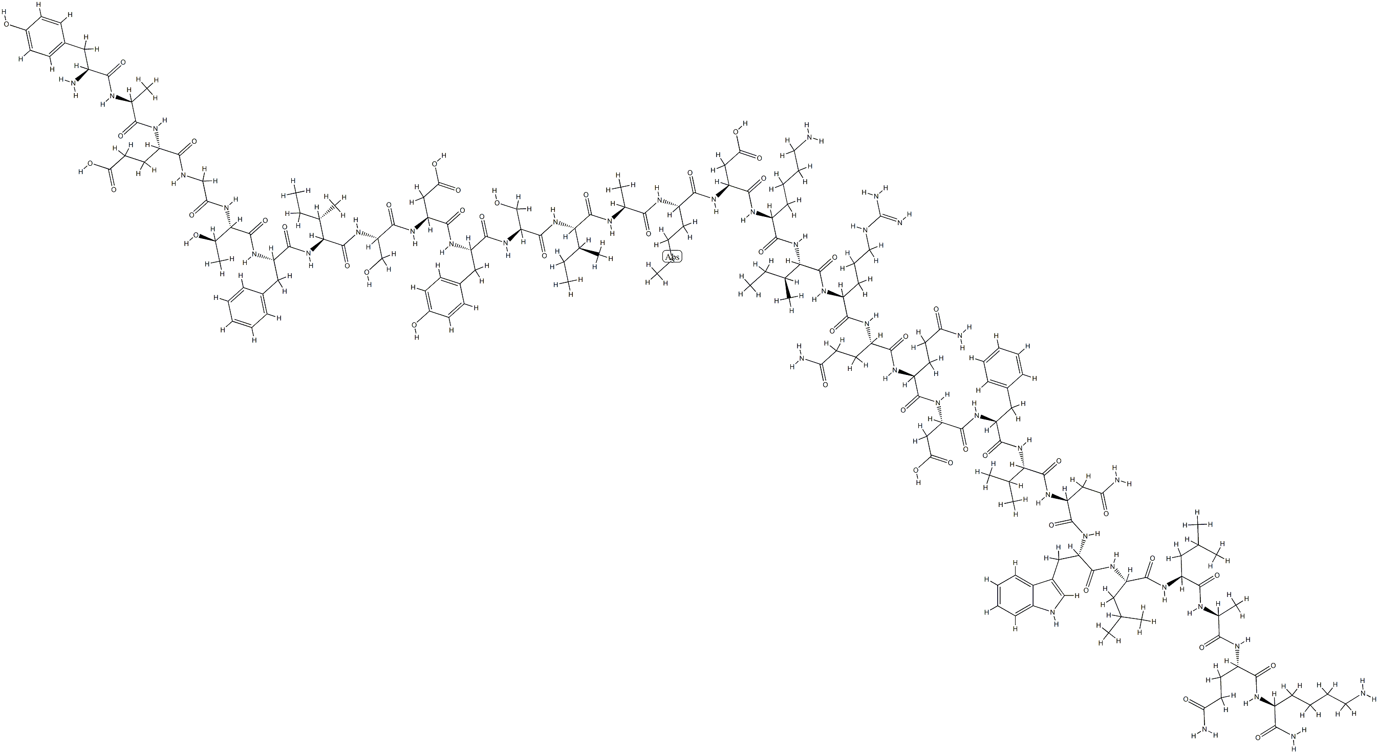 GASTRIC INHIBITORY POLYPEPTIDE (1-30) AMIDE (PORCINE) Struktur