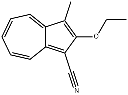 1-Azulenecarbonitrile,2-ethoxy-3-methyl-(9CI) Struktur