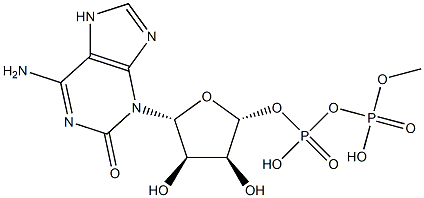 3-ribofuranosylisoguanosine 5'-diphosphate Struktur