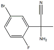 rac-2-amino-2-(5-bromo-2-fluoro-phenyl)-propionitrile