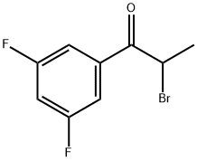 2-Bromo-1-(3,5-difluoro-phenyl)-propan-1-one Struktur