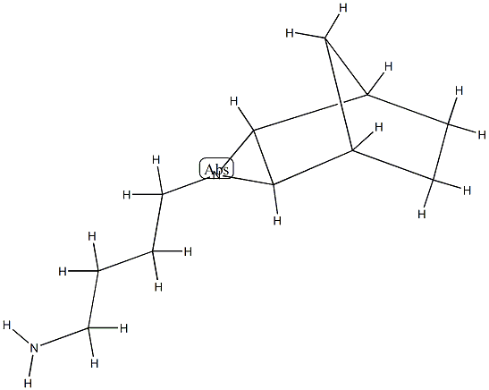 3-Azatricyclo[3.2.1.02,4]octane-3-butanamine,(1-alpha-,2-bta-,4-bta-,5-alpha-)-(9CI) Struktur