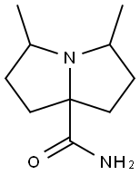 1H-Pyrrolizine-7a(5H)-carboxamide,tetrahydro-3,5-dimethyl-(9CI) Struktur