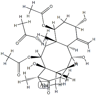 2α-Deacetyl-5α-decinnamoyltaxagifin Struktur