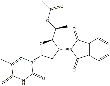 L-Acosamine nucleoside Struktur