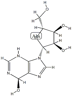 6-hydroxyl-1,6-dihydropurine ribonucleoside Struktur