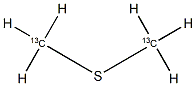 Dimethyl-13C2  sulfide Struktur