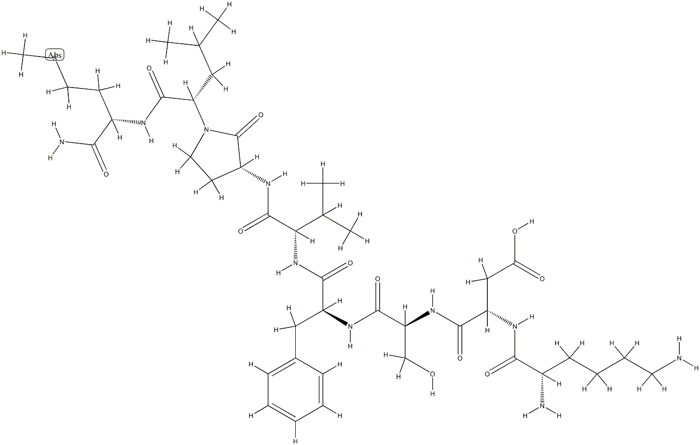 neurokinin A (3-10), lysyl(3)-glycyl(8)-R-lactam-leucine(9)- Struktur