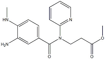 N-[3-AMino-4-(MethylaMino)benzoyl]-N-2-pyridinyl-β-alanine Methyl Ester Struktur