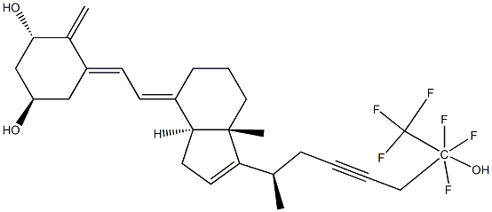 1-ALPHA-25-DIHYDROXY-16-ENE-23-YNE-26,27-HEXAFLUOROVITAMIND3 Struktur