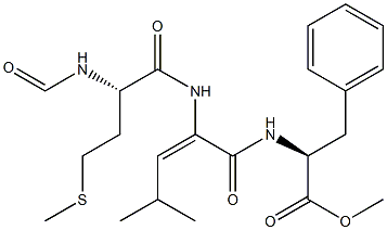 formyl-methionyl-delta(Z)-dehydroleucyl-phenylalanine methyl ester Struktur