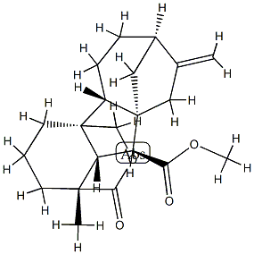 (4bβ)-1α,4aα-(Carbonyloxymethylene)-1-methyl-8-methylenegibbane-10β-carboxylic acid methyl ester Struktur