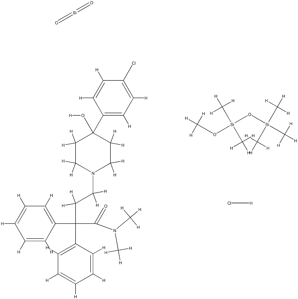 Loperamide/simeticone Struktur