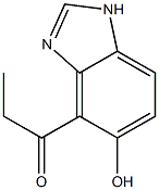 1-Propanone,1-(5-hydroxy-1H-benzimidazol-4-yl)-(9CI) Struktur