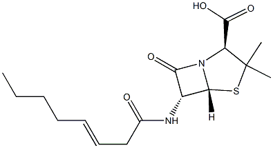 octenoylpenicillin Struktur