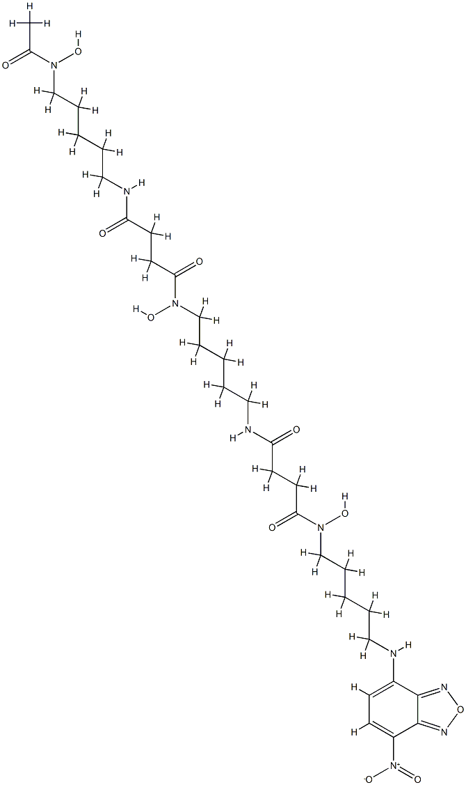 7-nitrobenz-2-oxa-1,3-diazole desferrioxamine B Struktur