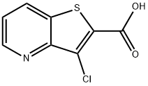 3-chlorothieno[3,2-b]pyridine-2-carboxylic acid Struktur