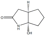 (3aR,6aS)-rel-hexahydro-6a-hydroxy-Cyclopenta[b]pyrrol-2(1H)-one (Relative struc) Struktur