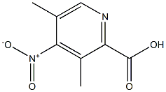 2-Pyridinecarboxylicacid,3,5-dimethyl-4-nitro-(9CI) Struktur