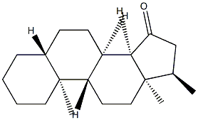 (14β)-17α-Methyl-5α-androstan-15-one Struktur