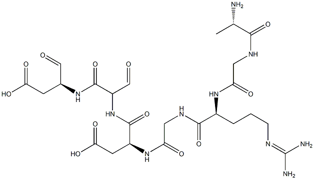 cyclo(glycyl-arginyl-glycyl-aspartyl-seryl-aspartyl-alanyl) Struktur