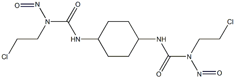 1,1'-(1α,4β-Cyclohexylene)bis[3-(2-chloroethyl)-3-nitrosourea] Struktur