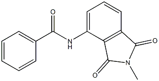 N-(2-methyl-1,3-dioxo-2,3-dihydro-1H-isoindol-4-yl)benzamide Struktur