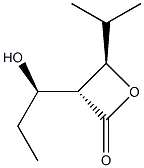 2-Oxetanone,3-(1-hydroxypropyl)-4-(1-methylethyl)-,[3alpha(R*),4bta]-(9CI) Struktur