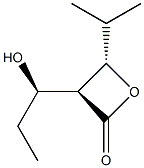 2-Oxetanone,3-(1-hydroxypropyl)-4-(1-methylethyl)-,[3alpha(S*),4bta]-(9CI) Struktur