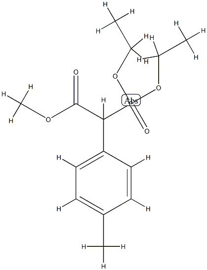 (Diethoxy-phosphoryl)-(4-methyl-phenyl)-acetic acid methyl ester Struktur