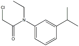 2-chloro-N-ethyl-N-(3-isopropylpheny)acetamide Struktur