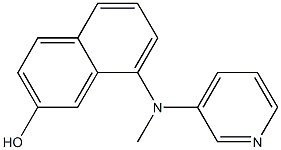 8-((pyridin-3-yl)methylamino)naphthalen-2-o1 Struktur