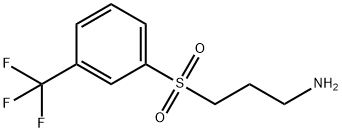 3-(3-(trifluoromethyl)phenylsulfonyl)propan-1-amine Struktur