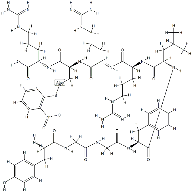 3-nitro-2-pyridinesulfenyl dynorphin derivative Struktur