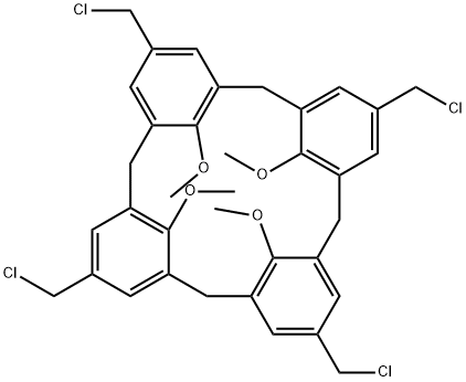 p-Chloromethyl-methoxy-calix[4]arene Struktur