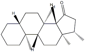 17β-Methyl-5α-androstan-15-one Struktur