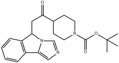 tert-butyl 4-(2-(5H-imidazo[5,1-α]isoindol-5-yl)acetyl)piperidine-1-carboxylate Struktur